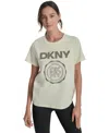 Dkny Sport Women's Medallion Logo Crewneck T-shirt