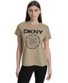 Dkny Sport Women's Medallion Logo Crewneck T-shirt