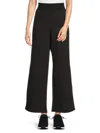 Dkny Sport Women's Mini Stud Logo Wide-leg Pants In Black