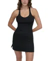 Dkny Sport Women's Racerback Tennis Dress In Black