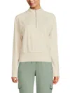 Dkny Sport Women's Raglan Sleeve Performance Pullover Jacket In Neutral