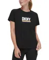 DKNY SPORT WOMEN'S RAINBOW PRIDE CREWNECK T-SHIRT