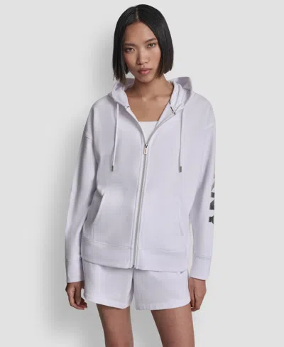 Dkny Sport Women's Regular-fit Full Zip Hoodie In Multi