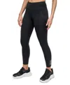 Dkny Sport Women's Rhinestone-logo High-rise 7/8 Leggings