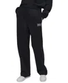 Dkny Sport Women's Rhinestone-logo High-rise Straight-leg Pants