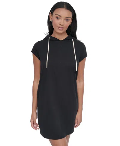 Dkny Sport Women's Roll-sleeve Hooded Sneaker Dress
