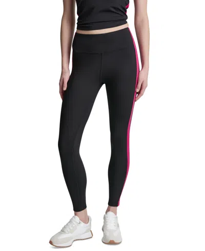 Dkny Sport Women's Side Stripe Leggings In Black