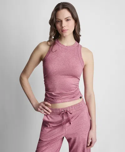 Dkny Sport Women's Spacedye Crewneck Tank Top In Pink