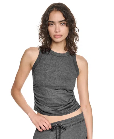 Dkny Sport Women's Spacedye Crewneck Tank Top In Gray