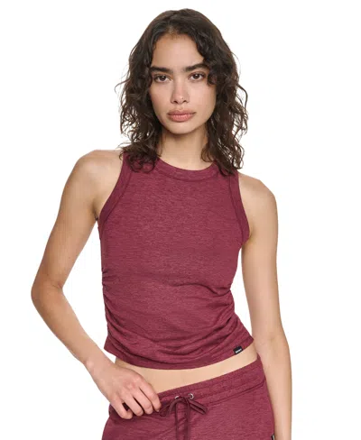 Dkny Sport Women's Spacedye Crewneck Tank Top In Brown