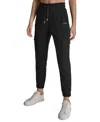 Dkny Sport Women's Studded-logo Cargo Joggers In Black