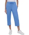 Dkny Sport Women's Studded-logo Cropped Pants