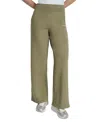 Dkny Sport Women's Studded-logo Wide-leg Pants