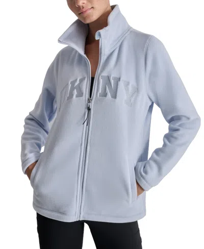 Dkny Sport Women's Tech Fleece Logo Jacket In Rain