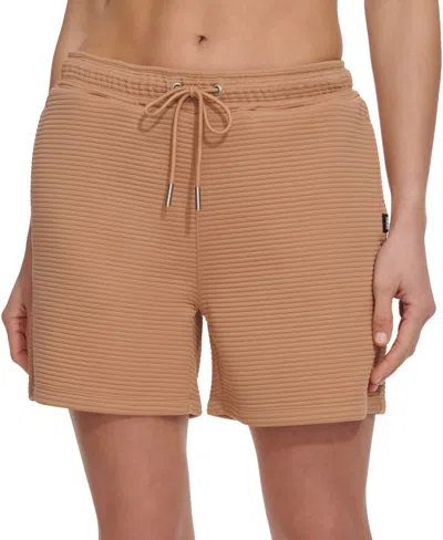 Dkny Sport Women's Tech Ottman Drawstring Shorts In Praline