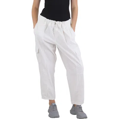 Dkny Sport Womens Deep Pocket Cotton Cargo Pants In White
