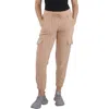Dkny Sport Womens Stretch Manmade Jogger Pants In Neutral