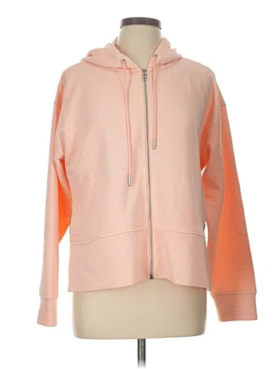 Pre-owned Dkny Sport Zip Up Hoodie In Pink