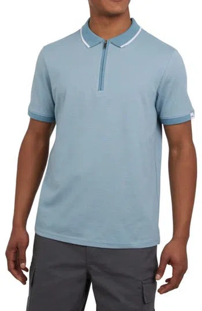 Dkny Sportswear Archer Tipped Polo In Blue