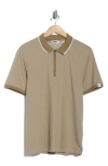 Dkny Sportswear Archer Tipped Polo In Brown
