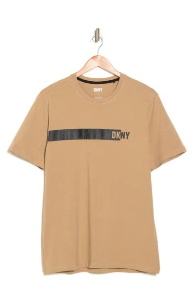 Dkny Sportswear Bennie Graphic T-shirt In Tan