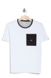 Dkny Sportswear Daley Woven Pocket T-shirt In White