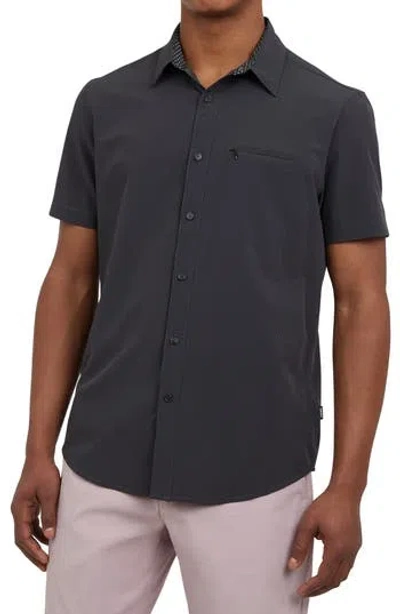 Dkny Sportswear Daymond Short Sleeve Button-up Shirt