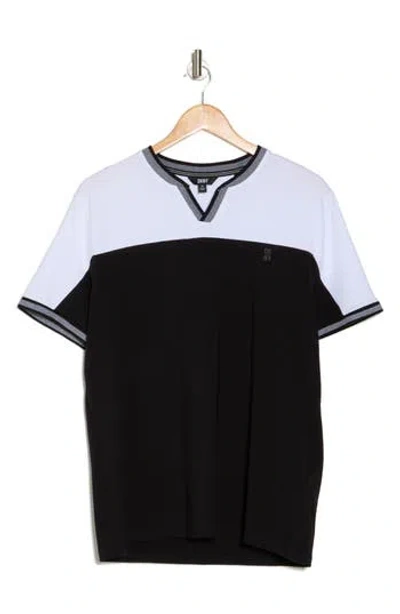 Dkny Sportswear Eros Notch T-shirt In Black
