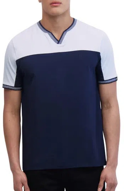 Dkny Sportswear Eros Notch T-shirt In Navy