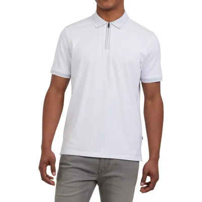 Dkny Sportswear Duke Zip Polo In White