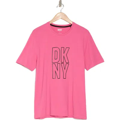 Dkny Sportswear Gabriel Graphic T-shirt In Bright Pink