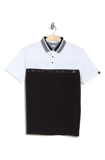 Dkny Sportswear Jermey Colorblock Polo In White