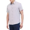 Dkny Sportswear Lenox Short Sleeve Button-up Shirt In Blue