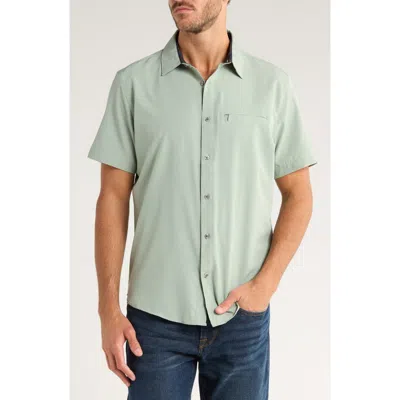 Dkny Sportswear Lenox Short Sleeve Button-up Shirt In Multi