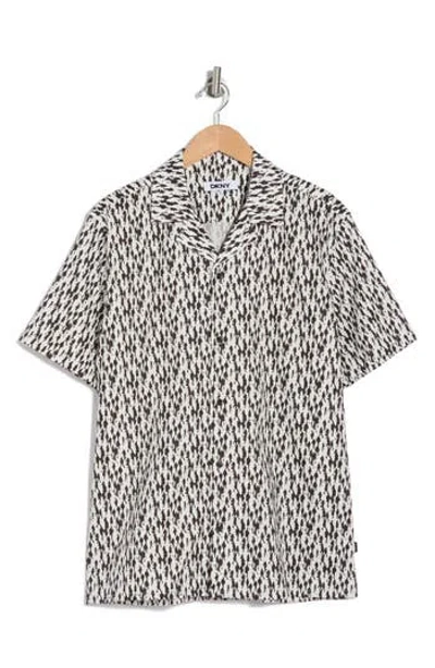 Dkny Sportswear Malcolm Short Sleeve Camp Shirt In White