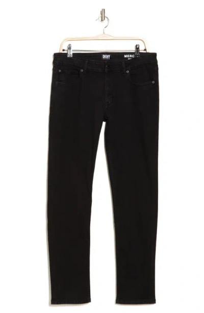 Dkny Sportswear Mercer Straight Leg Jeans In Rinse Black