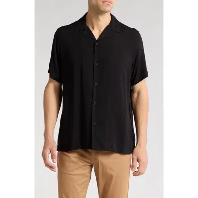 Dkny Sportswear Mitch Camp Shirt In Black