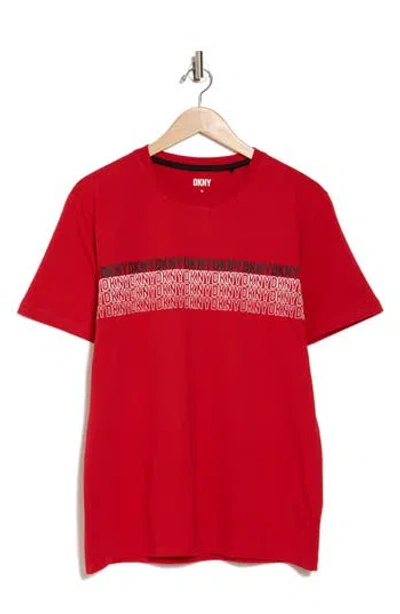 Dkny Sportswear Riverside Graphic T-shirt In Red