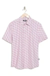 Dkny Sportswear Simon Short Sleeve Button-up Shirt In Orchid