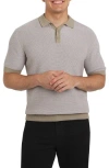 Dkny Sportswear Skyscraper Cotton Polo Sweater In Gray