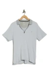 Dkny Sportswear Sumit Half Zip Knit Polo In Gray