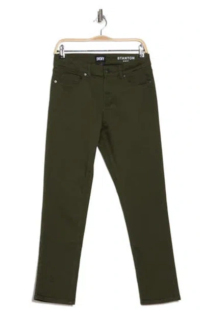 Dkny Sportswear Ultimate Slim Fit Stretch Pants In Dusty Olive