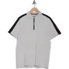 Dkny Sportswear Zach Stretch Cotton Quarter Zip Polo In Multi