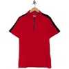Dkny Sportswear Zach Stretch Cotton Quarter Zip Polo In Purple