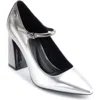 Dkny Spruce Pointed Toe Mary Jane Pump In Pwtr/slver