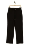 Dkny Stacked Logo Bootcut Sweatpants In Black