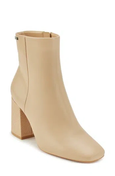 Dkny Steph Square Toe Bootie In Neutral