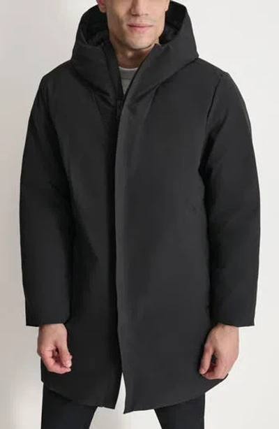 Dkny Stretch Arctic Hooded Jacket In Black