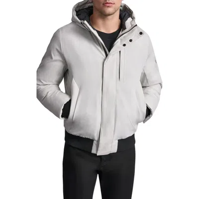 Dkny Stretch Arctic Hooded Jacket In White