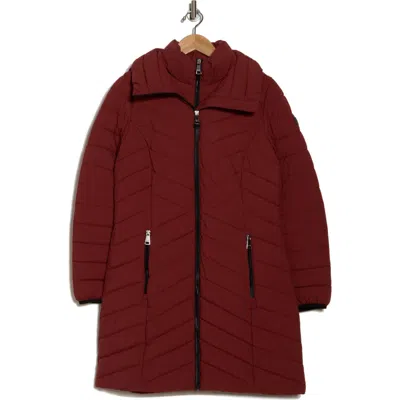 Dkny Stretch Packable Coat In Brick Lane